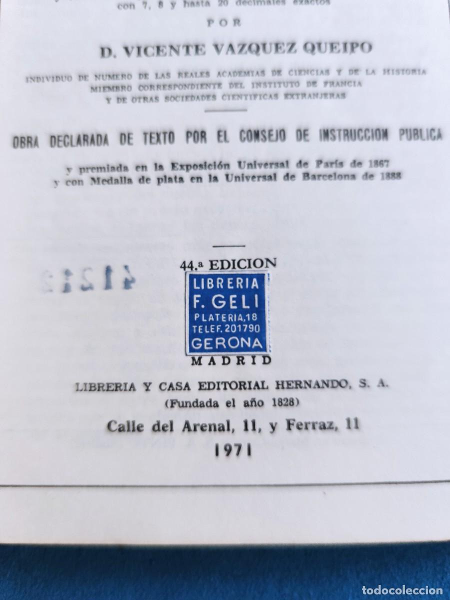 Libros de segunda mano de ciencias: Libro Tablas De Logaritmos Vulgares De Los N&uacute;meros 1 Al 20.000, Del A&ntilde;o 1971. - Foto 15