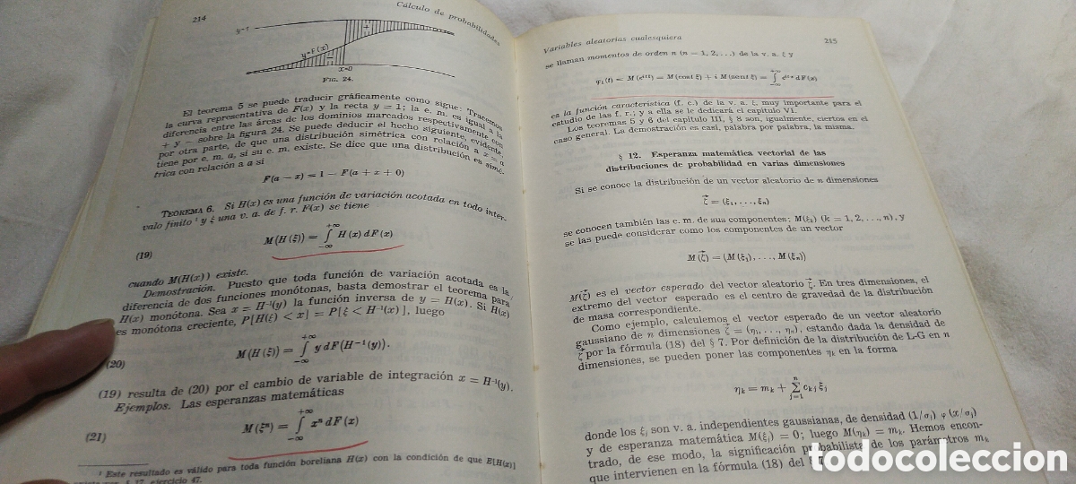 Libros de segunda mano de ciencias: C&aacute;lculo de probabilidades. Renyl Reverte. matem&aacute;ticas - Foto 4