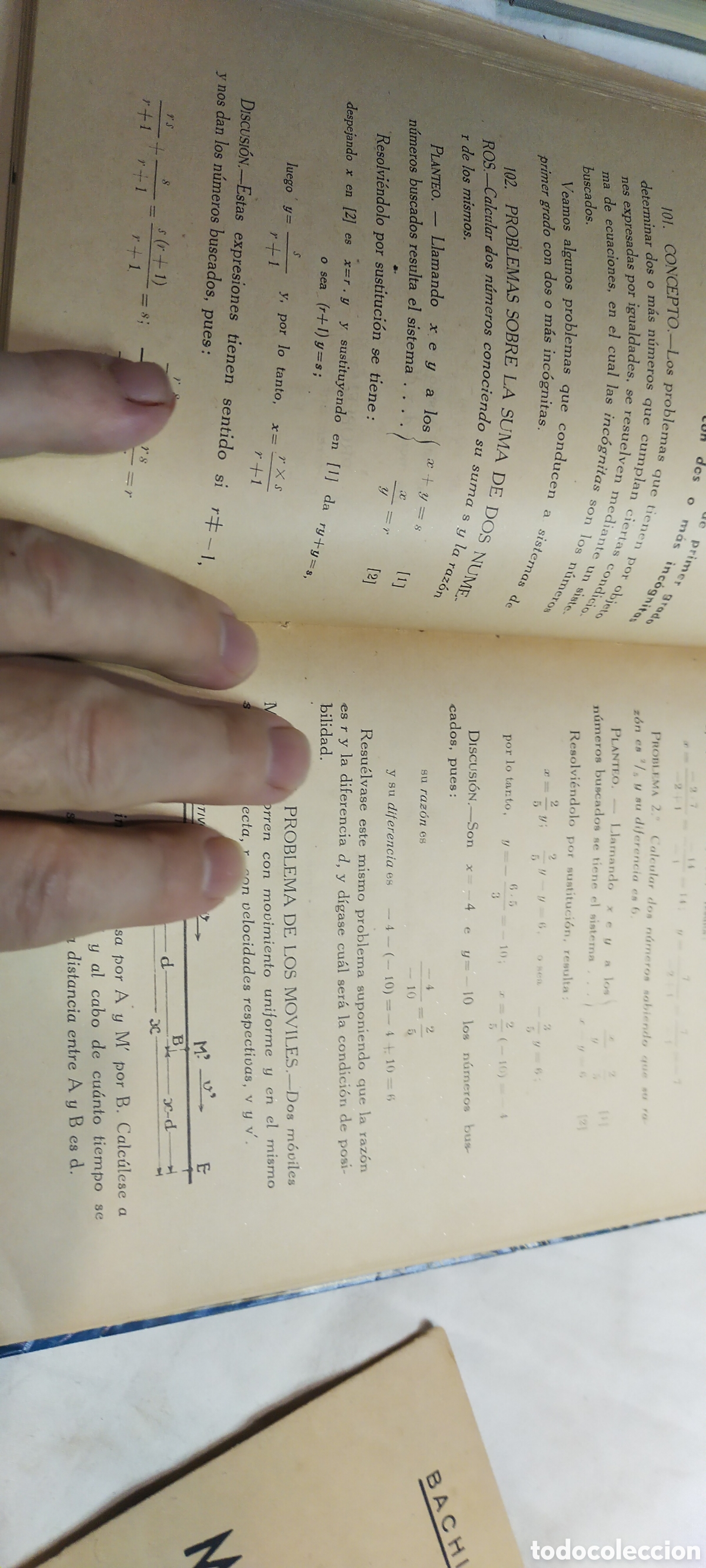 Libros de segunda mano de ciencias: Matem&aacute;ticas cuarto curso plan 1938. Julio cenzano. &Aacute;lgebra y geometr&iacute;a lote con el programa - Foto 3