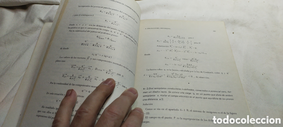 Libros de segunda mano de ciencias: Problemas de campos electromagn&eacute;ticos. Benito. Matem&aacute;ticas - Foto 5