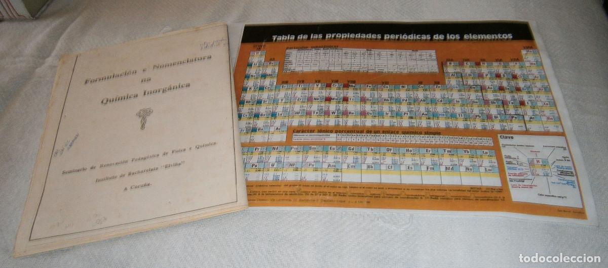 Libri di seconda mano: tabla de las propiedades periodicas de los elementos + formulacion y nomenclatura na quimica