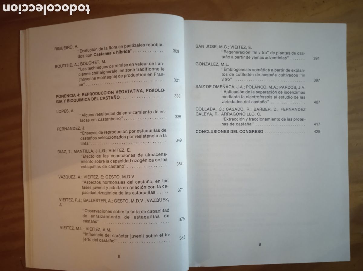Libros de segunda mano: Congreso Internacional sobre el Casta&ntilde;o. - Foto 6