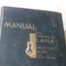 Libros de segunda mano de Ciencias: MANUAL PARA LA TINTORERÍA DE LA LANA) A310