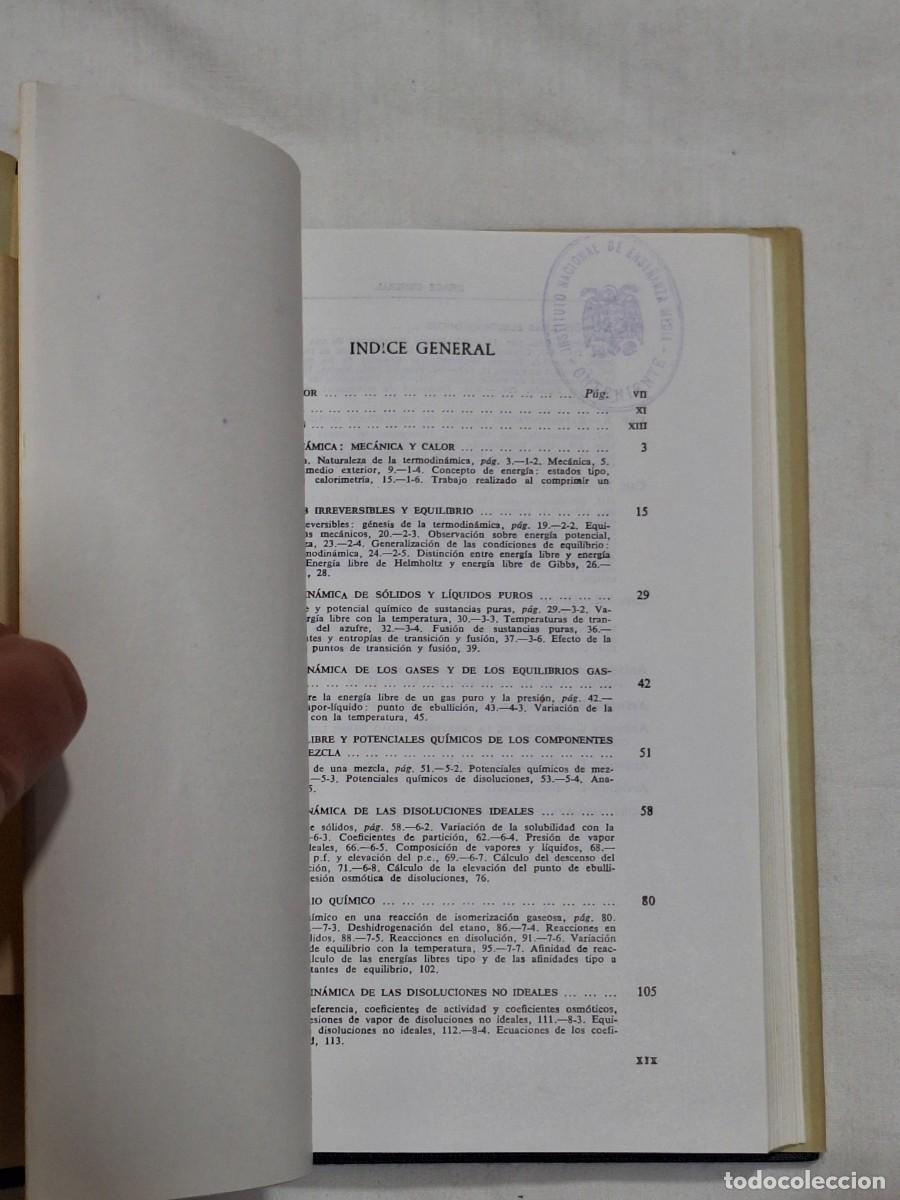 Libros de segunda mano de ciencias: Termodin&aacute;mica qu&iacute;mica . Everett . Aguilar - Foto 10
