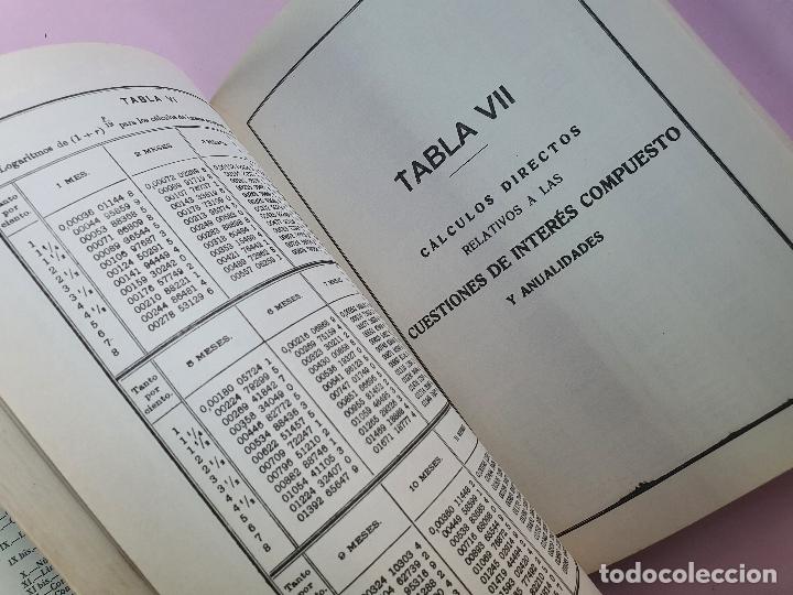 Libros de segunda mano de ciencias: LIBRO-TABLAS DE LOGARITMOS-TRIGONOMETRICAS-CALCULO DE INTERESES-EUSEBIO SANCHEZ-ED HERNANDO SA-VER F - Foto 6