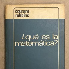 Libros de segunda mano de Ciencias: ¿QUÉ ES LA MATEMÁTICA? RICHARD COURANT Y HERBERT ROBBINS. AGUILAR DE EDICIONES 1967.