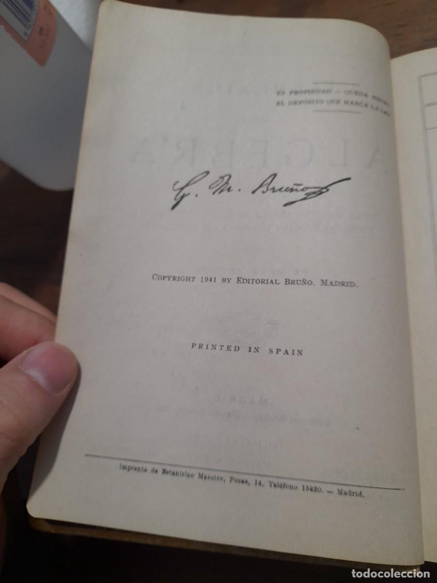Libros de segunda mano de ciencias: Libro primera edici&oacute;n Elementos de algebra ediciones Bru&ntilde;o - Foto 3