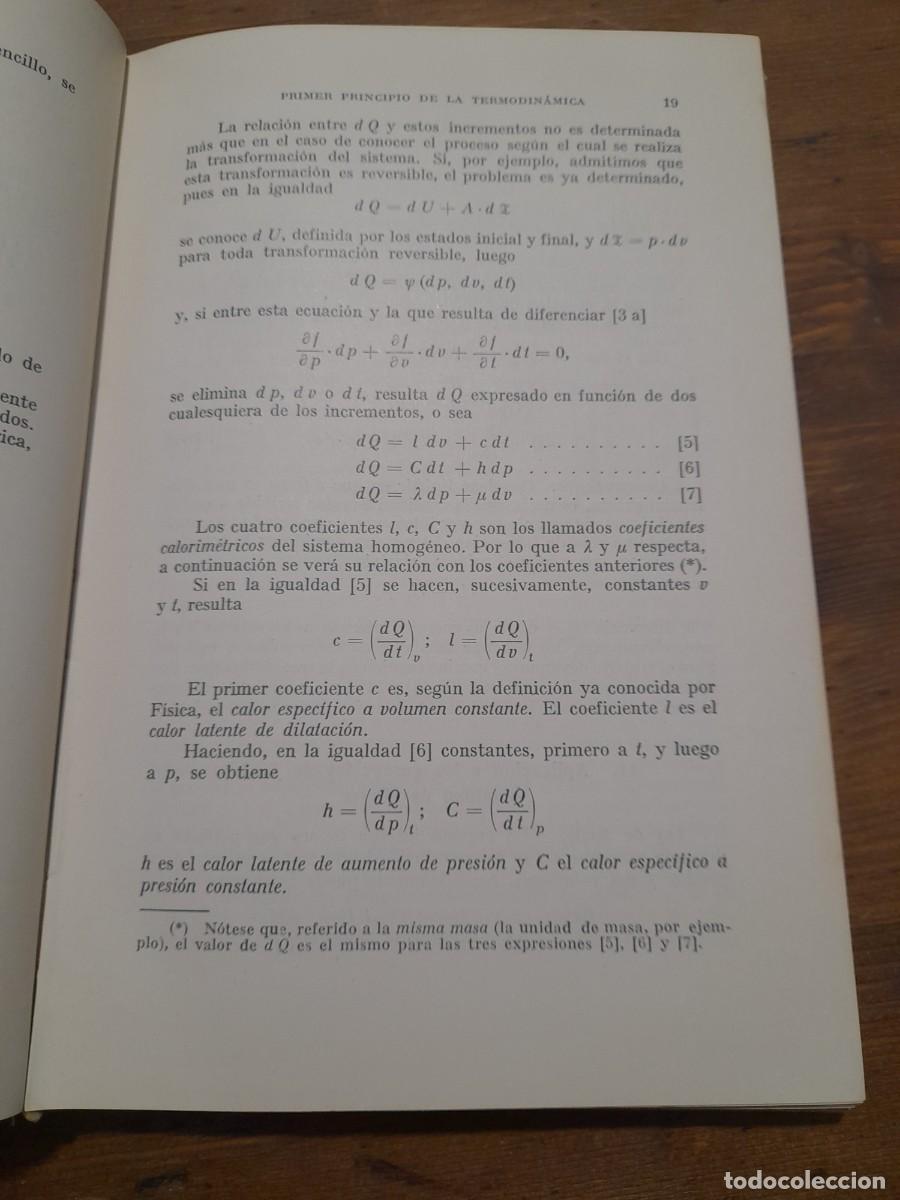 Libros de segunda mano de ciencias: Libro Termodin&aacute;mica aplicada editorial Labor ingeniero M. Lucini - Foto 4