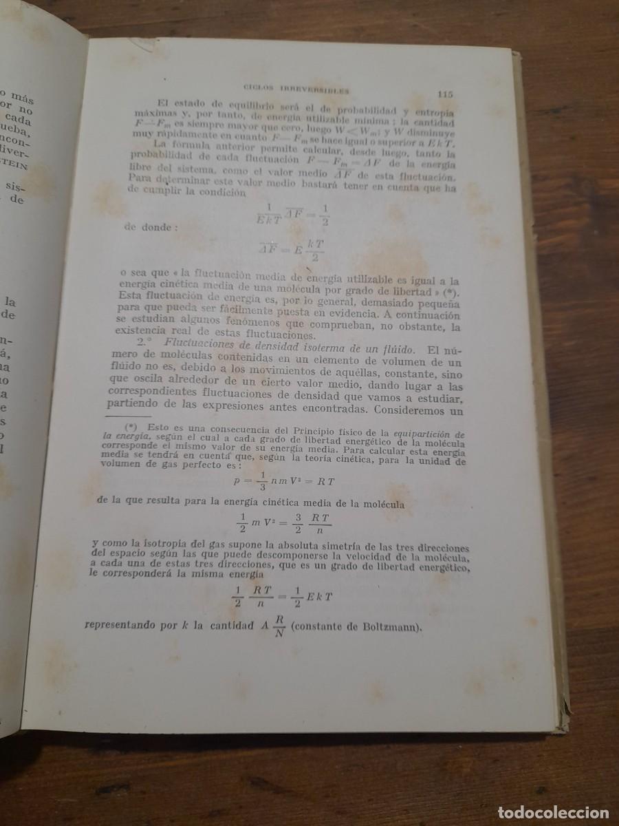 Libros de segunda mano de ciencias: Libro Termodin&aacute;mica aplicada editorial Labor ingeniero M. Lucini - Foto 5