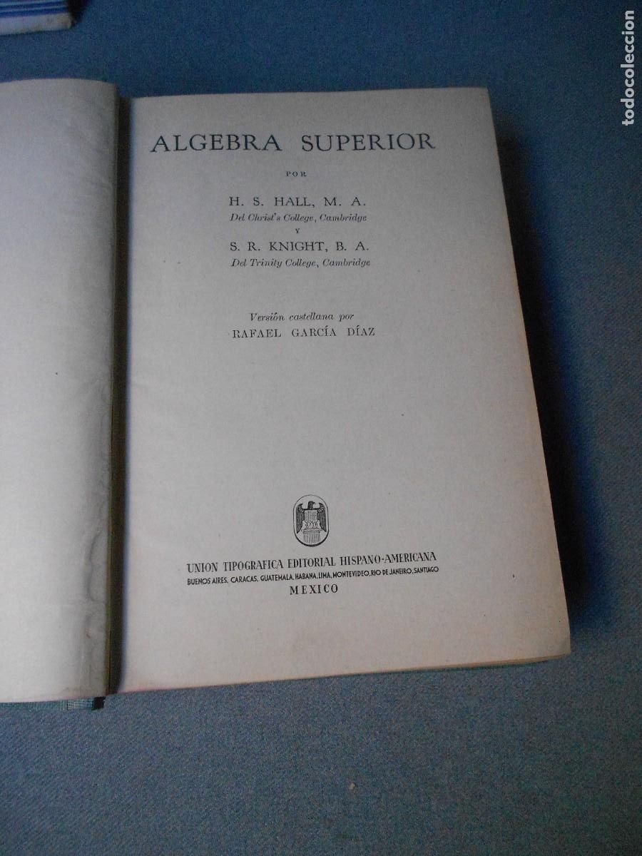 Libros de segunda mano de ciencias: ALGEBRA SUPERIOR - Foto 2