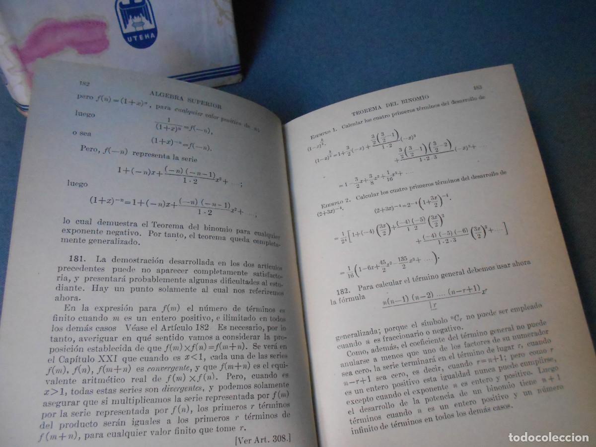 Libros de segunda mano de ciencias: ALGEBRA SUPERIOR - Foto 3