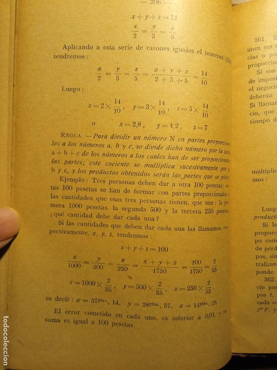 Libros de segunda mano de ciencias: Elementos de aritm&eacute;tica Amos Sabr&aacute;s 1928 - Foto 4