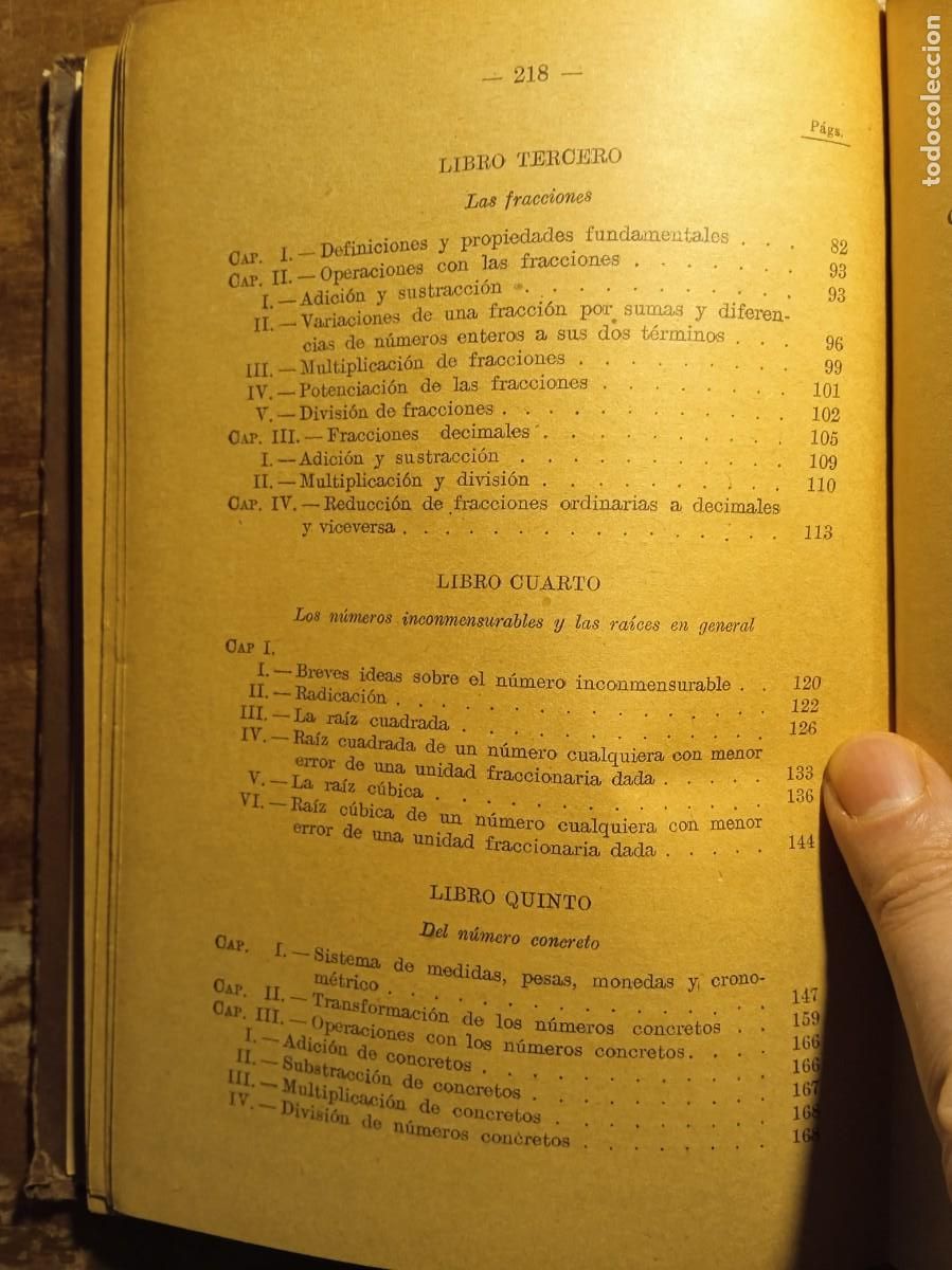 Libros de segunda mano de ciencias: Elementos de aritm&eacute;tica Amos Sabr&aacute;s 1928 - Foto 6
