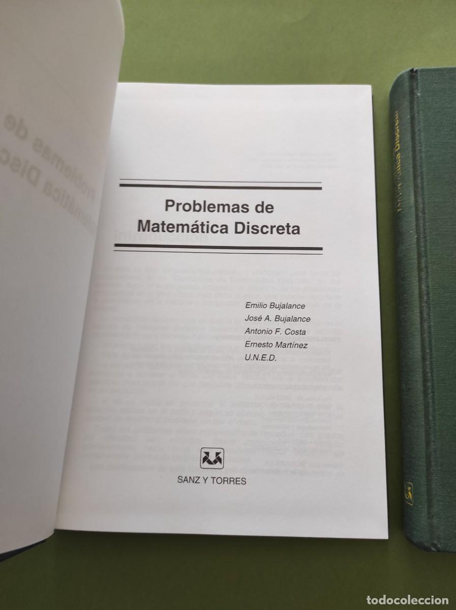 Libros de segunda mano de ciencias: PROBLEMAS DE MATEM&Aacute;TICA DISCRETA - Emilio Bujalance - Foto 5