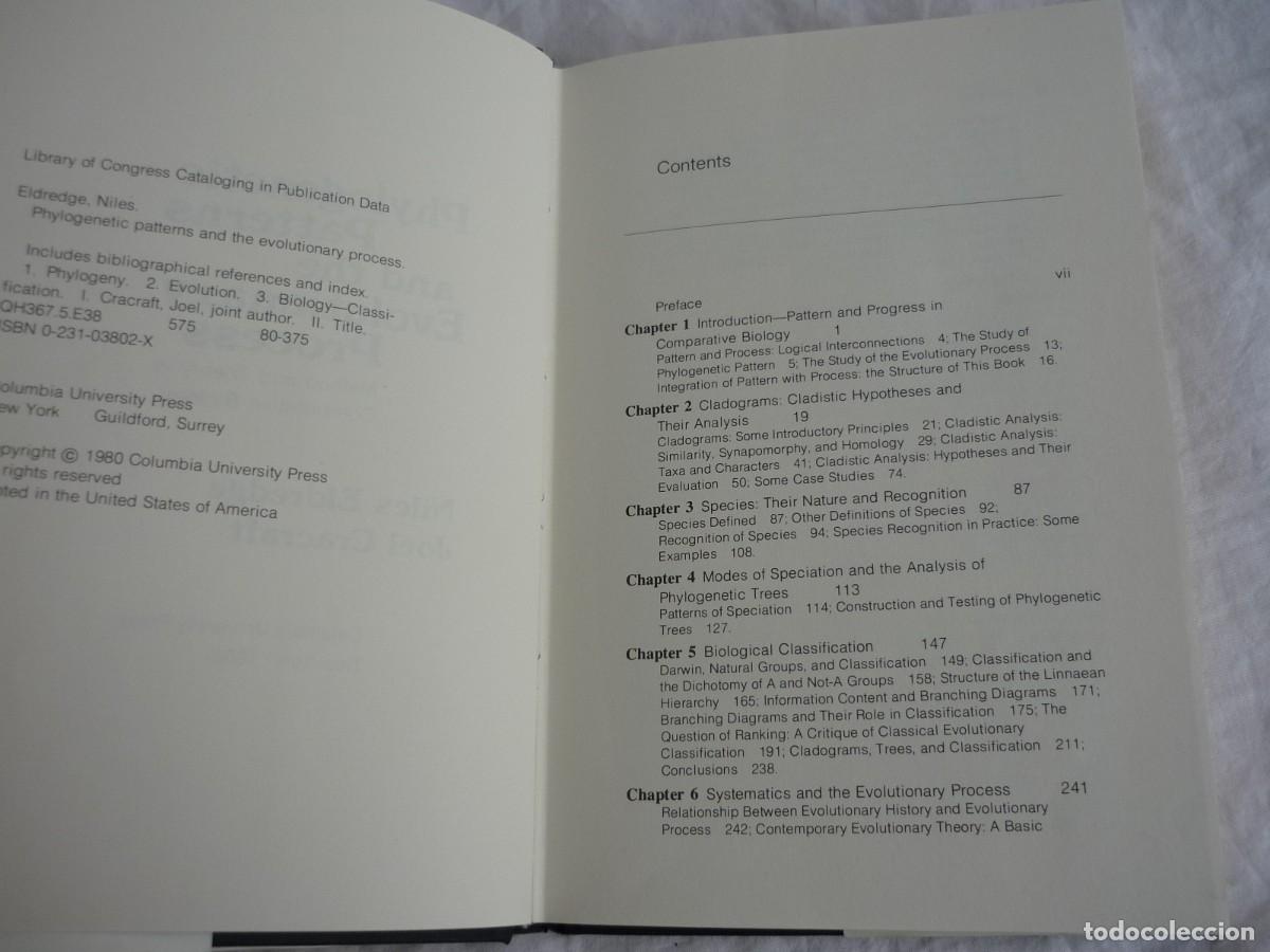 Libros de segunda mano: Phylogenetic patterns and the evolutionary process, N. Eldredge y J. Cracraft, 1980, ingl&eacute;s - Foto 7