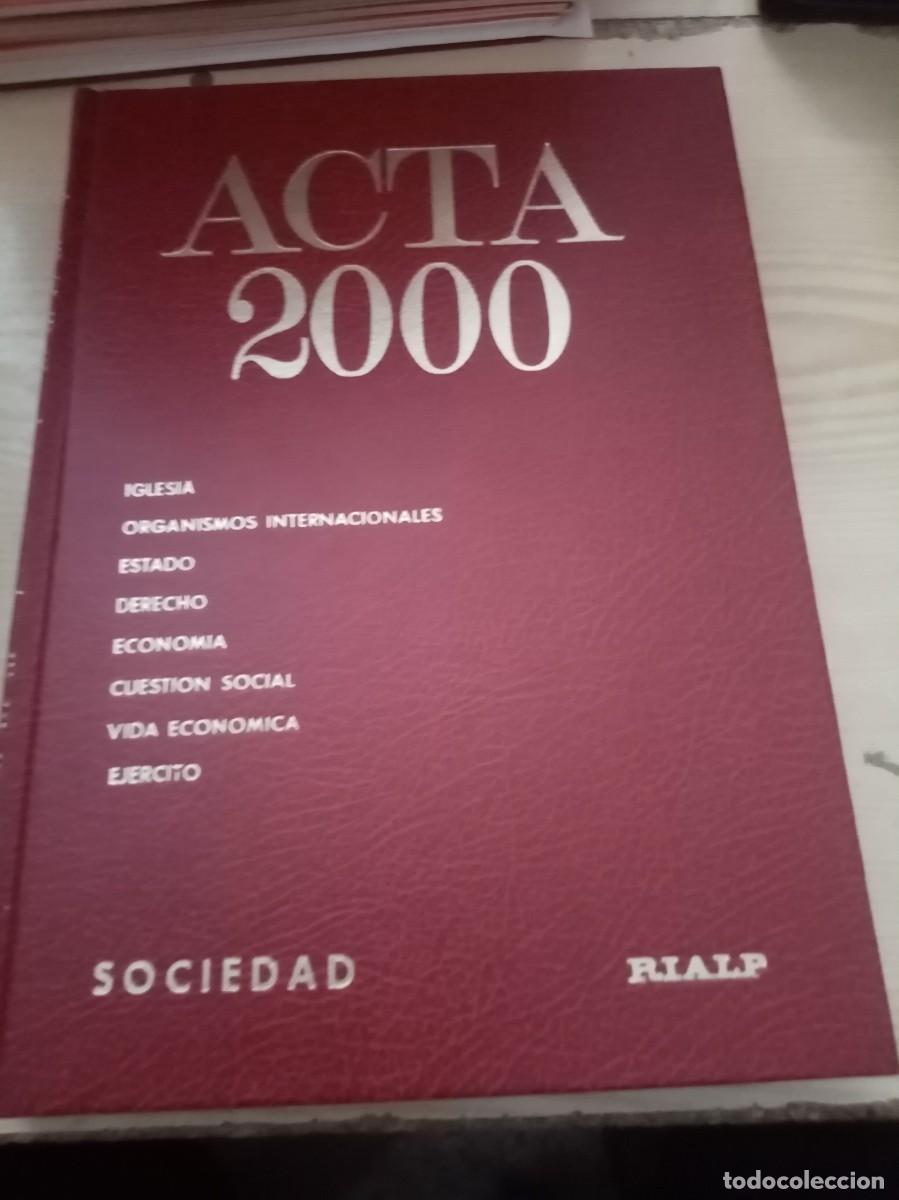 Libros de segunda mano de ciencias: ACTA 2000. SOCIEDAD. EST26B1 - Foto 1