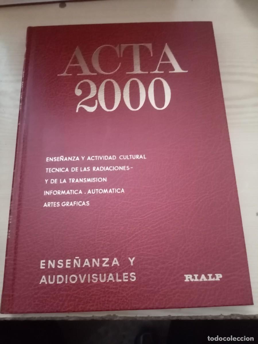 Libros de segunda mano de ciencias: ACTA 2000. ENSE&Ntilde;ANZA Y AUDIOVISUALES. EST26B1 - Foto 1
