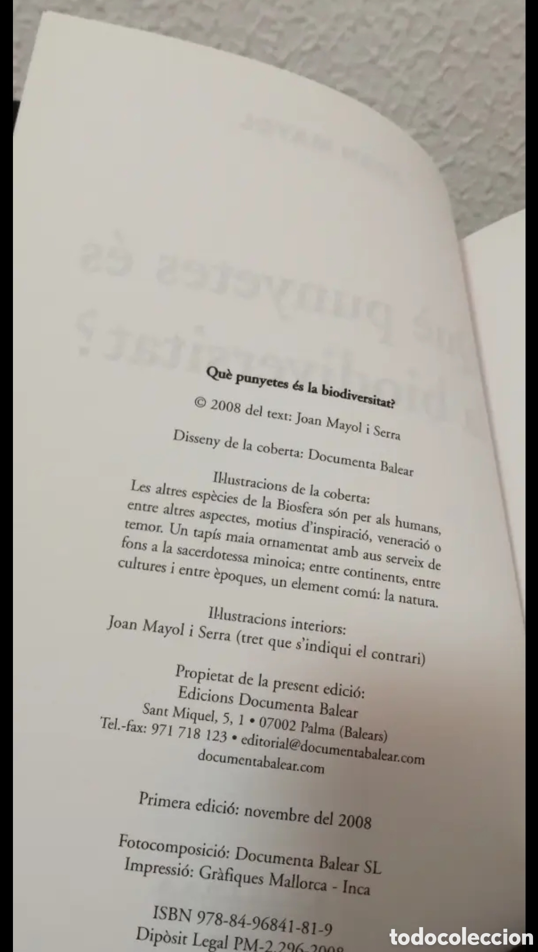 Libros de segunda mano: Que punyetes es la biodiversitat? Joan Mayol. Documenta Balear 2008 - Foto 6