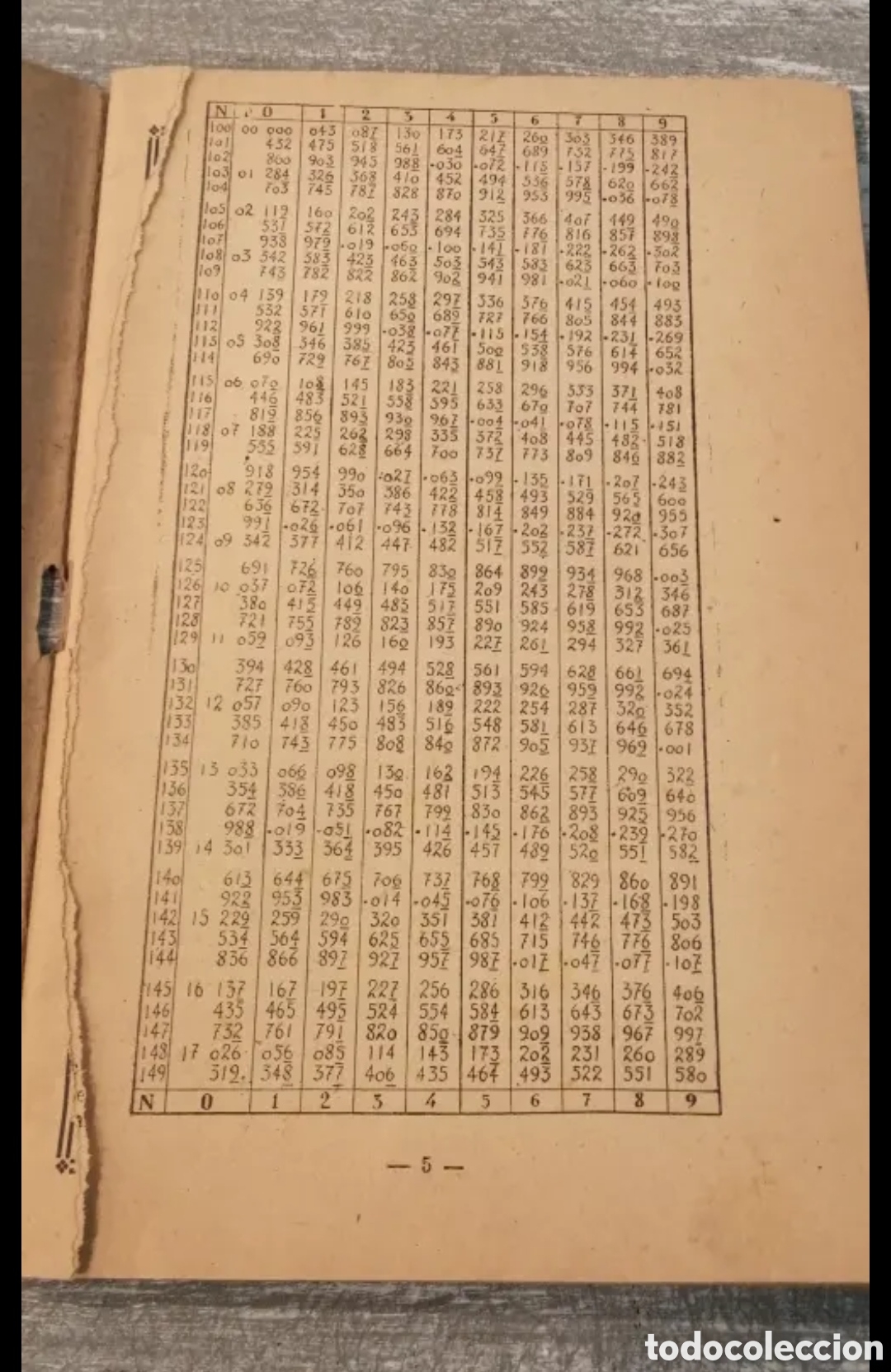 Libros de segunda mano de ciencias: 1946 Artiller&iacute;a Tablas Logaritmicas - Foto 2