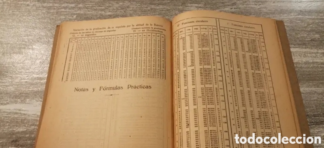 Libros de segunda mano de ciencias: 1946 Artiller&iacute;a Tablas Logaritmicas - Foto 6