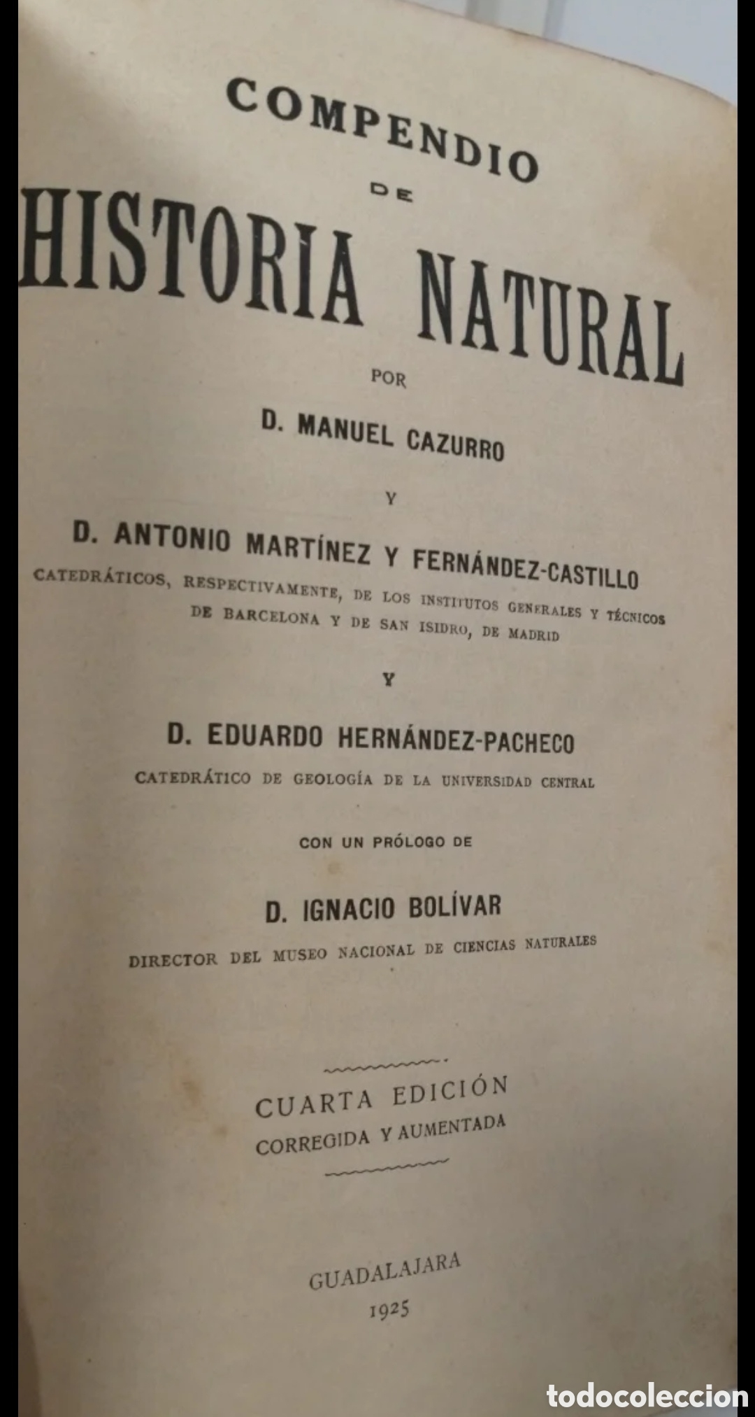 Libros de segunda mano: 1925 Compendio de Historia de Natural. Manuel Cazurro - Foto 2