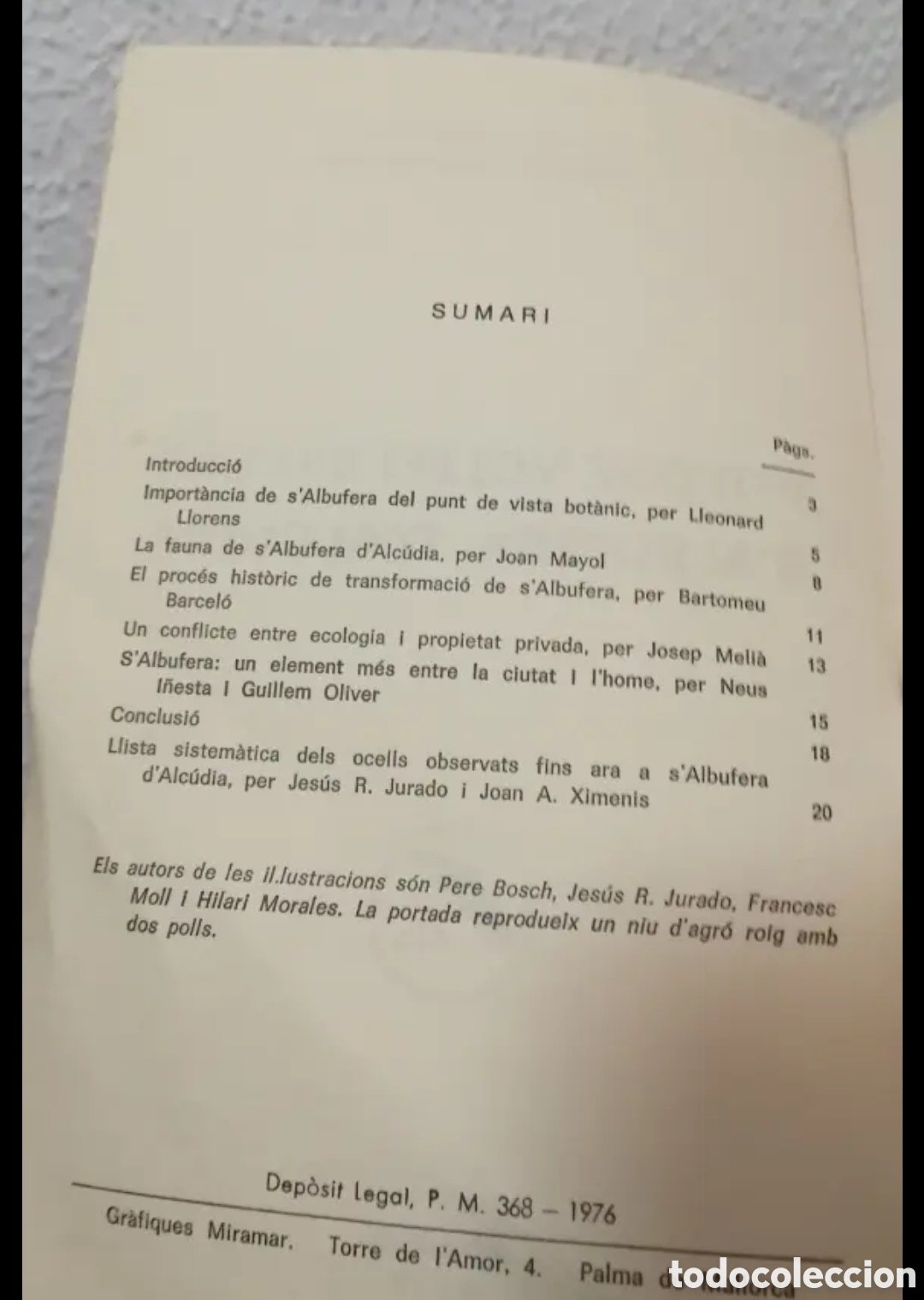 Libros de segunda mano: GOB Per qu&egrave; volem salvar SAlbufera Ecologisme Mallorca - Foto 3