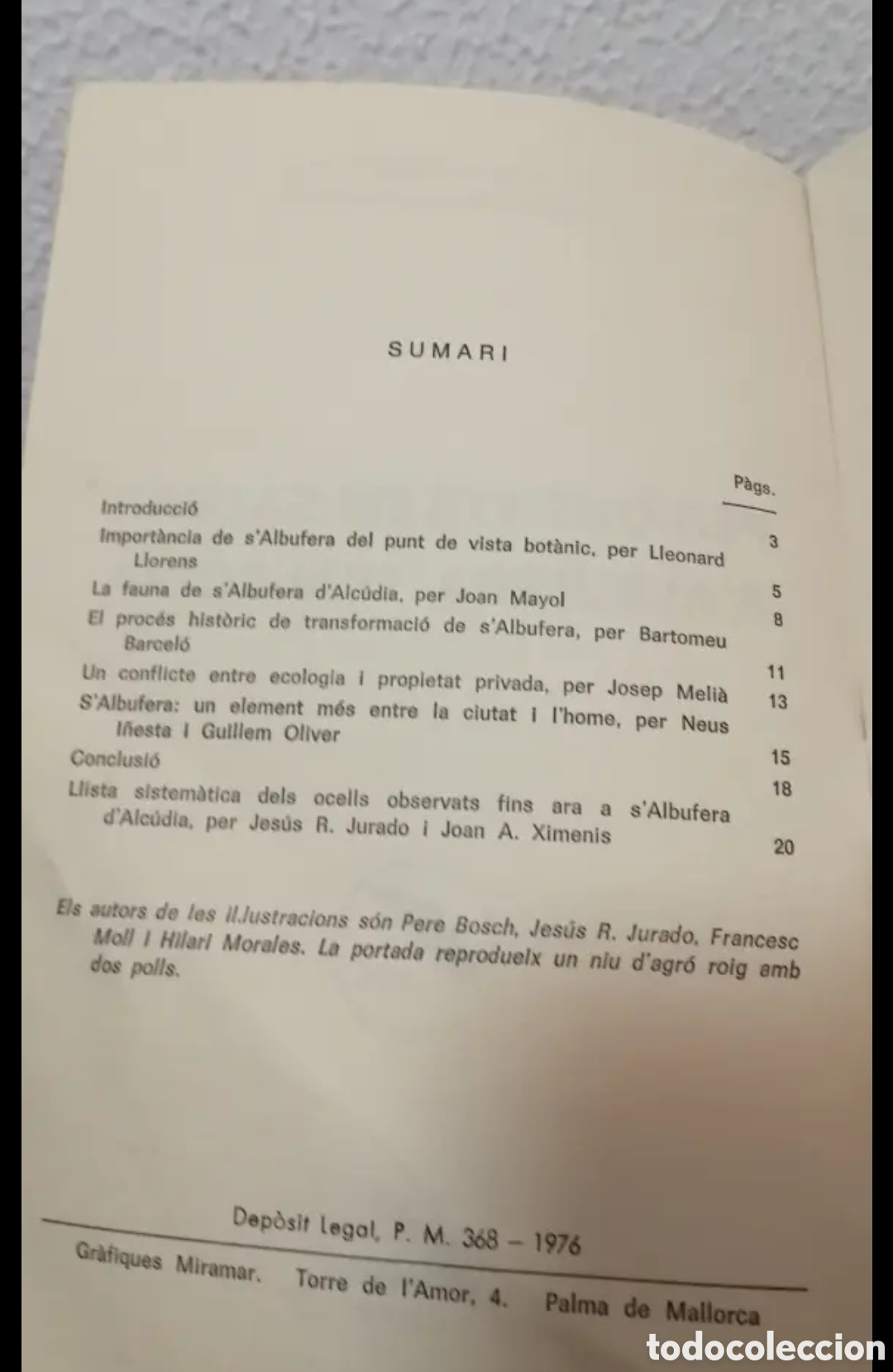 Libros de segunda mano: GOB Per qu&egrave; volem salvar SAlbufera Ecologisme Mallorca - Foto 4