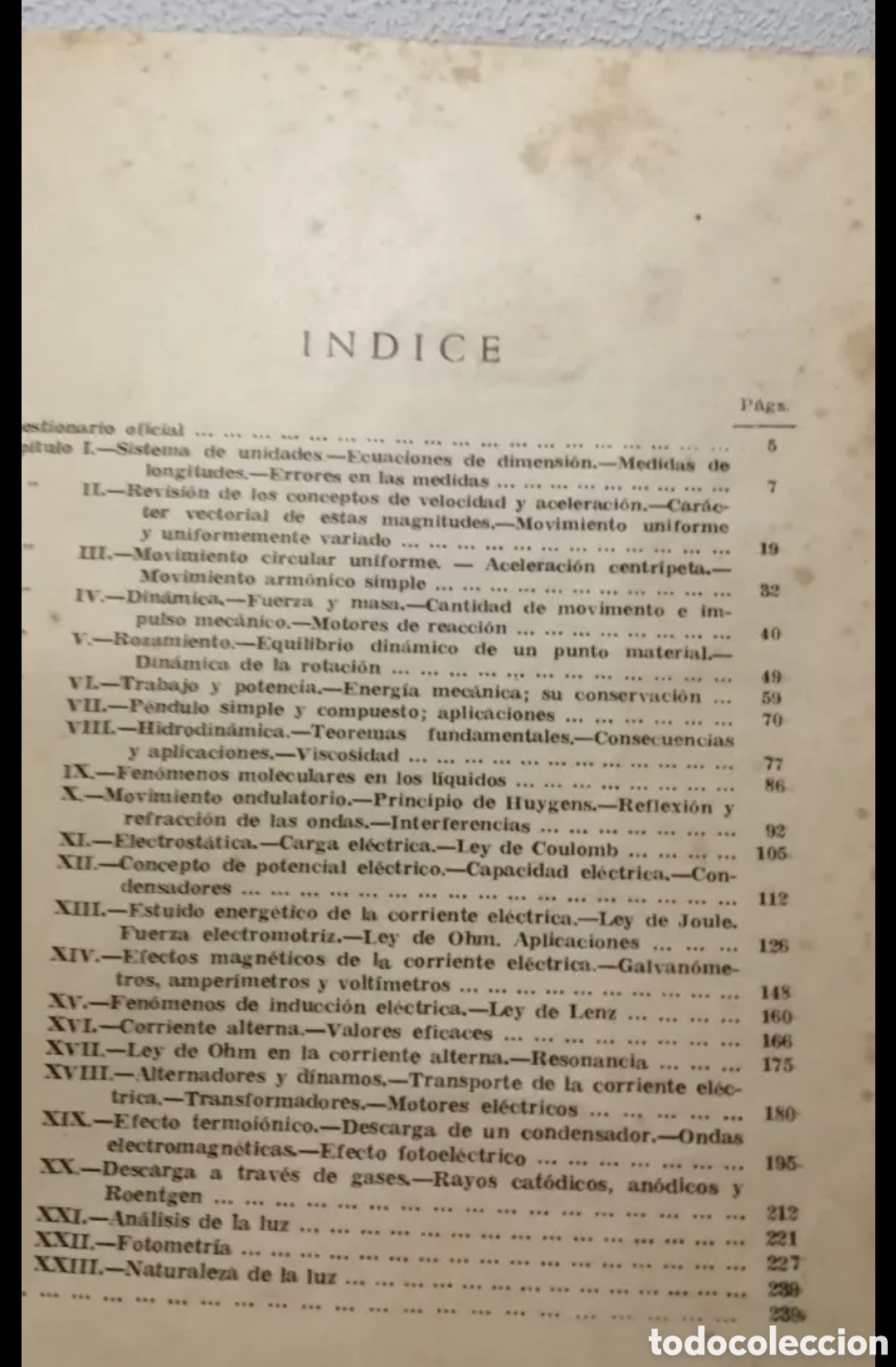 Libros de segunda mano de ciencias: 1958 F&iacute;sica 6 curso Jes&uacute;s Mendiola. - Foto 4