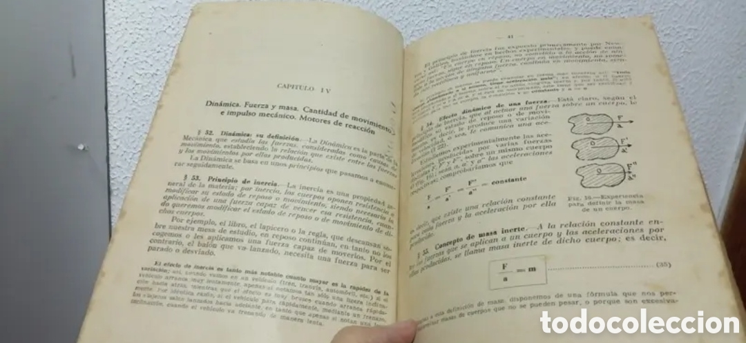 Libros de segunda mano de ciencias: 1958 F&iacute;sica 6 curso Jes&uacute;s Mendiola. - Foto 6