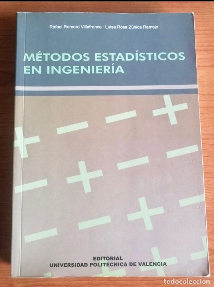 Libros de segunda mano de ciencias: M&Eacute;TODOS ESTAD&Iacute;STICOS EN INGENIER&Iacute;A. - Foto 1