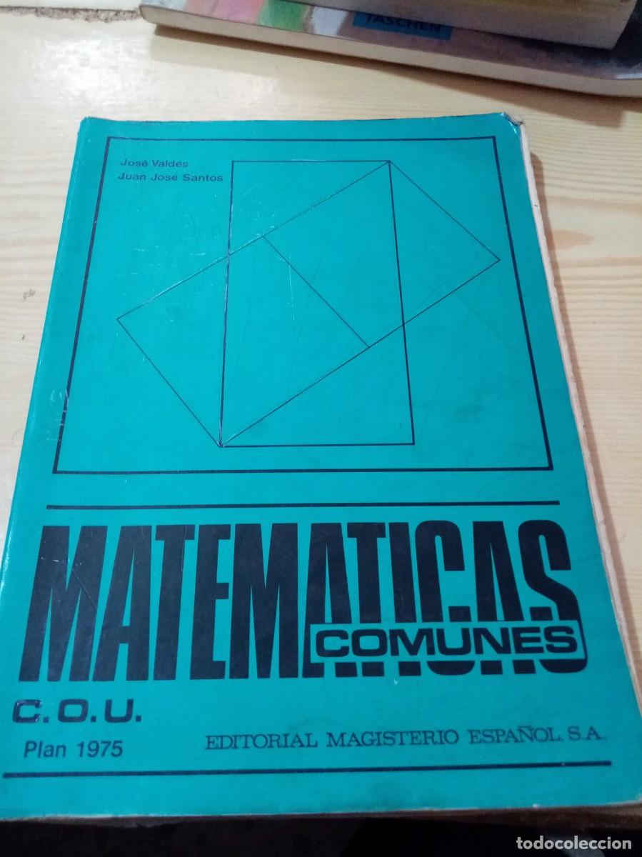 Libros de segunda mano de ciencias: MATEMATICAS COMUNES. C. O. U. 1975. EST22B4 - Foto 1