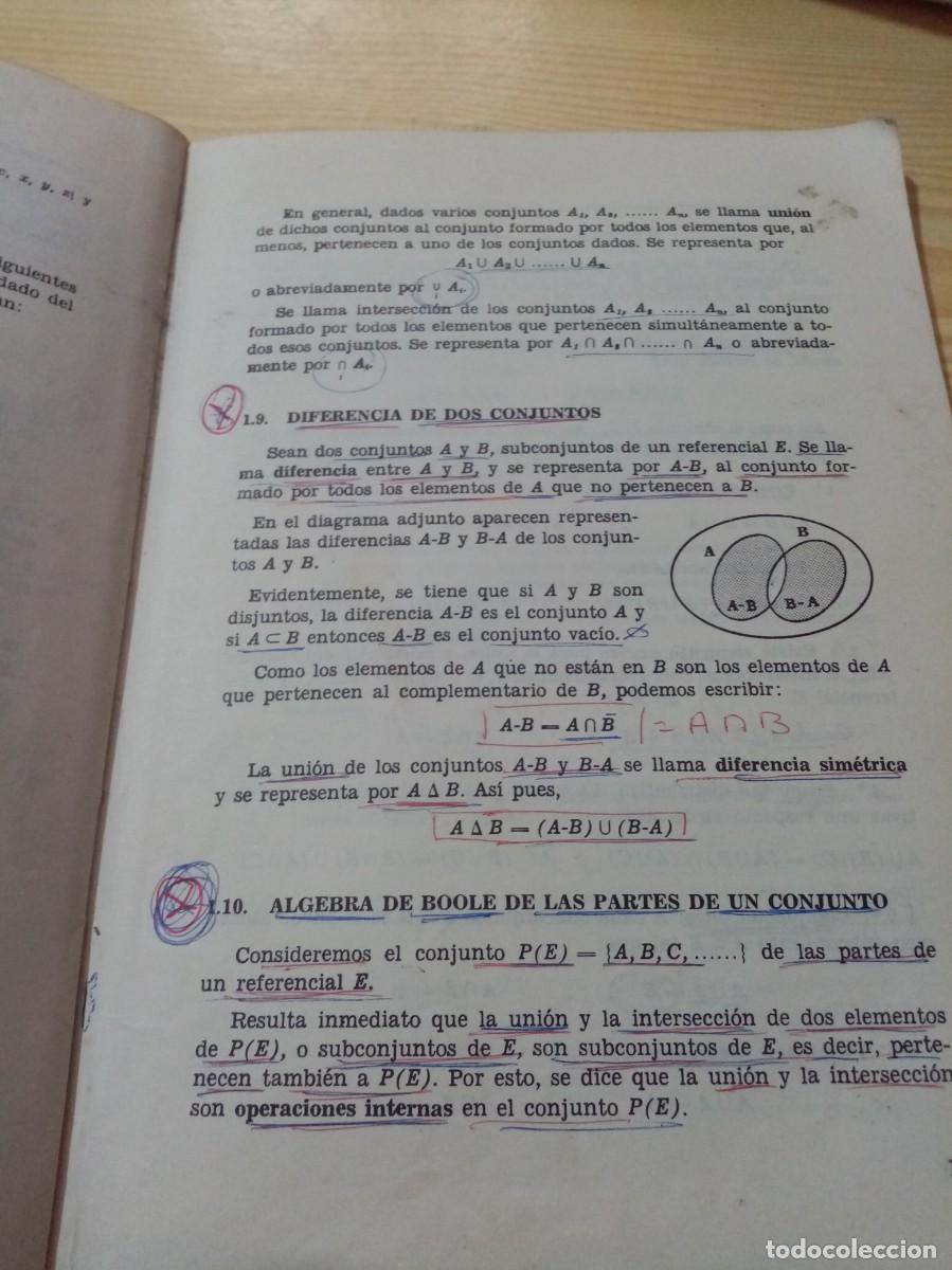 Libros de segunda mano de ciencias: MATEMATICAS COMUNES. C. O. U. 1975. EST22B4 - Foto 4