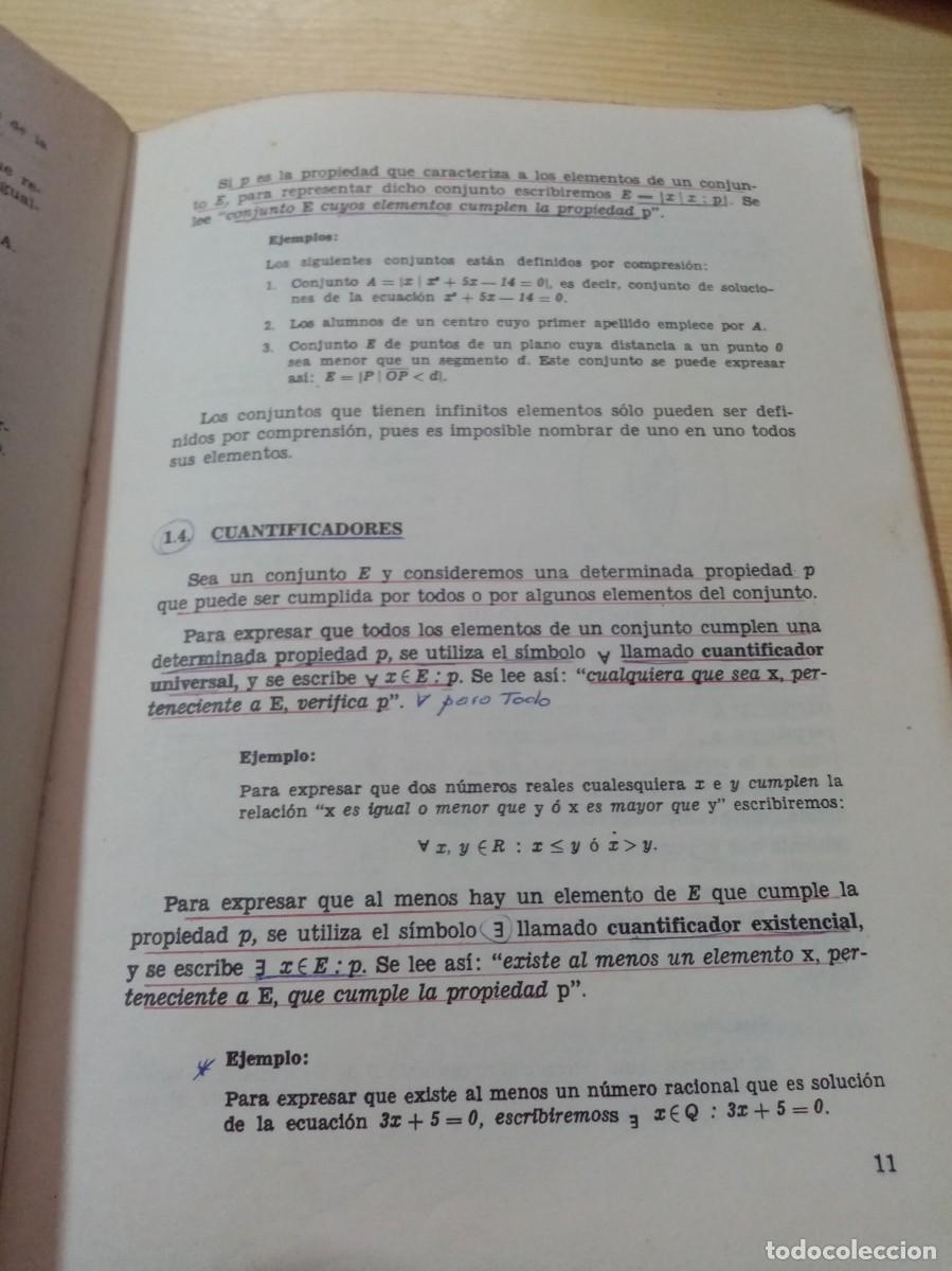 Libros de segunda mano de ciencias: MATEMATICAS COMUNES. C. O. U. 1975. EST22B4 - Foto 5