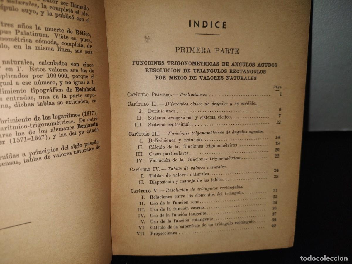 Libros de segunda mano de ciencias: 130- TRIGONOMETR&Iacute;A RECTIL&Iacute;NEA - AGUST&Iacute;N ANFOSSI - 1964 - Foto 5