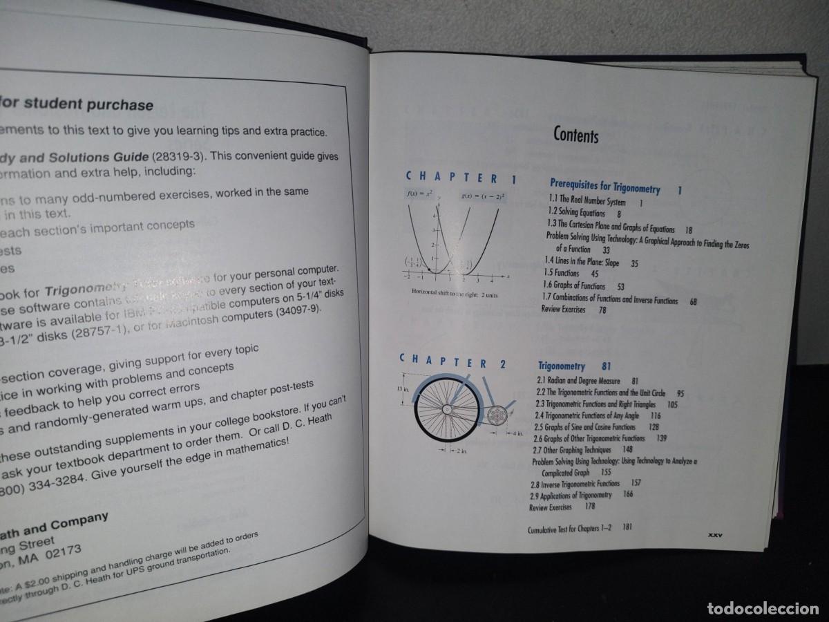 Libros de segunda mano de ciencias: 131- TRIGONOMETRY - ROLAND E. LARSON, ROBERT P. HOSTELER - Foto 6