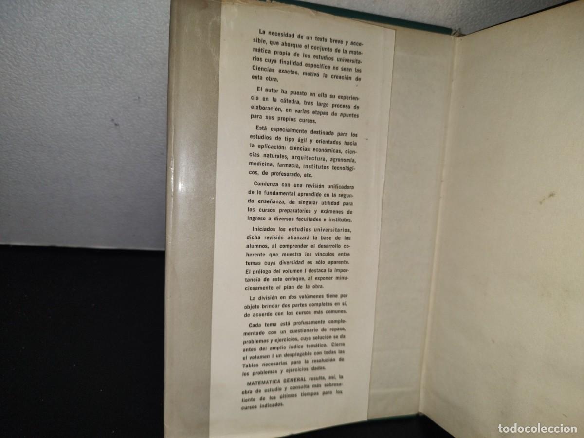 Libros de segunda mano de ciencias: 131- MATEM&Aacute;TICA GENERAL. VOLUMEN 1 - C&Eacute;SAR A. TREJO - Foto 3
