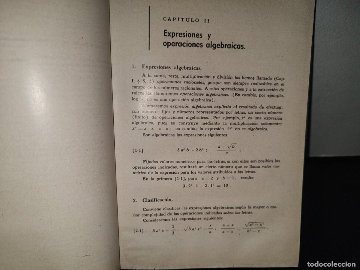 Libros de segunda mano de ciencias: 131- MATEM&Aacute;TICA GENERAL. VOLUMEN 1 - C&Eacute;SAR A. TREJO - Foto 7