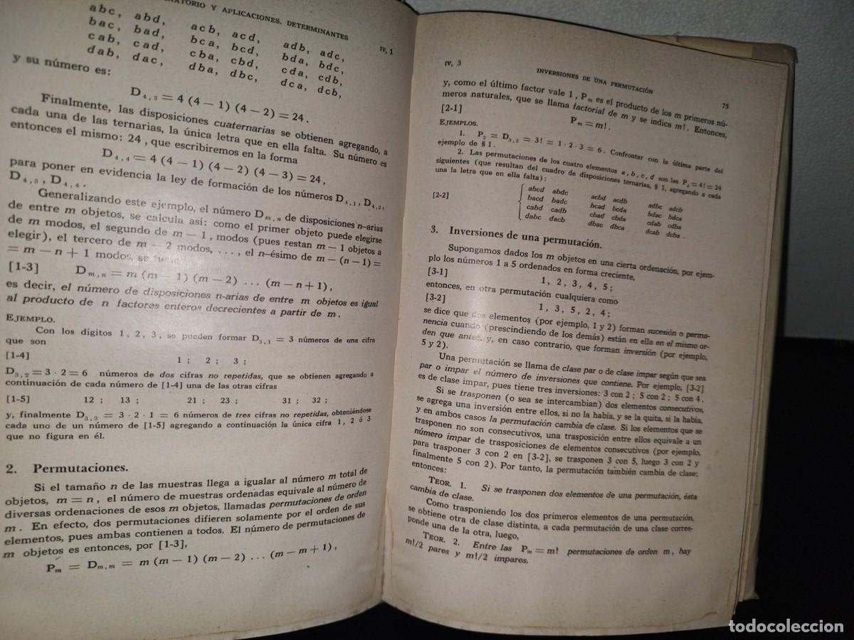 Libros de segunda mano de ciencias: 131- MATEM&Aacute;TICA GENERAL. VOLUMEN 1 - C&Eacute;SAR A. TREJO - Foto 9