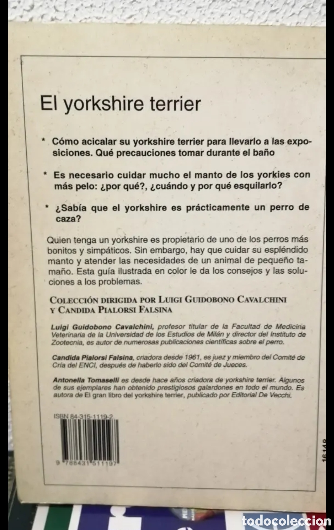 Libros de segunda mano: El Yorkshire Terrier. Manual Antonella Tomaselli. De Vecchi - Foto 2