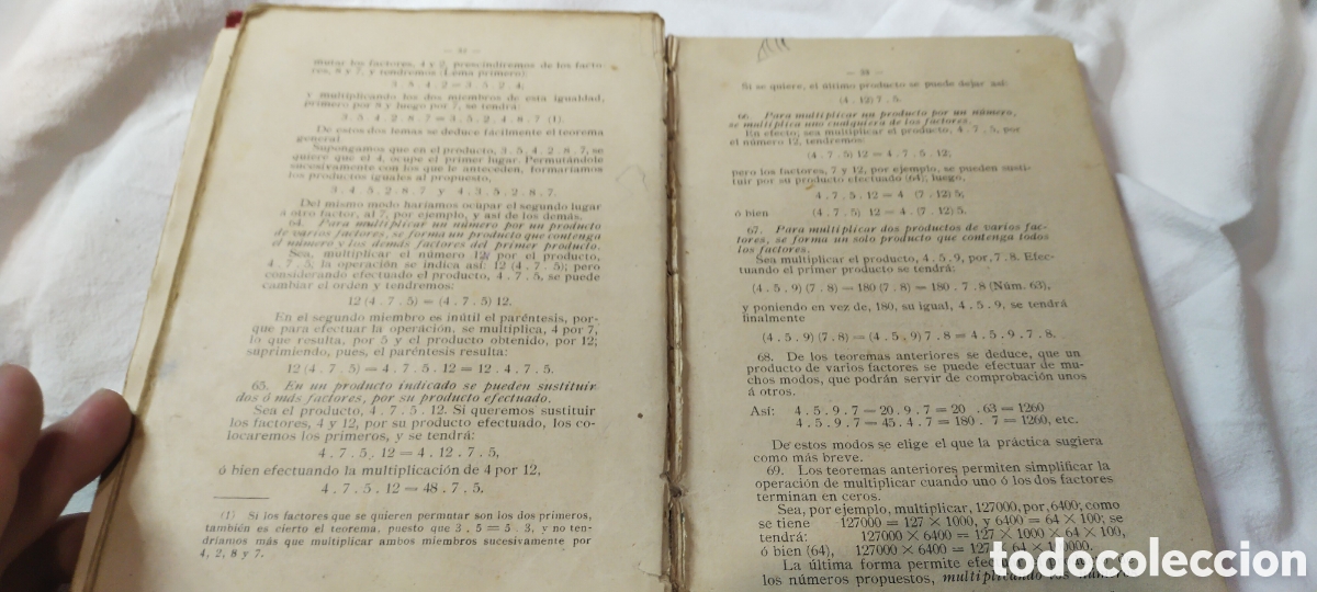 Libros de segunda mano de ciencias: Curso de aritm&eacute;tica. Salamanca 1906 - Foto 3