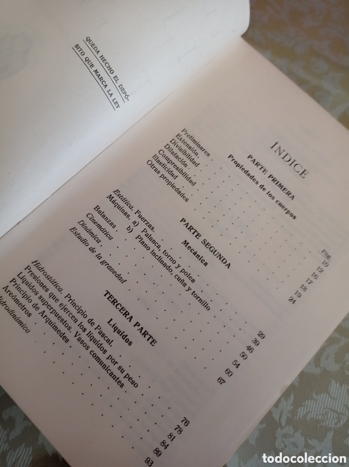 Libros de segunda mano de ciencias: ELEMENTOS DE F&Iacute;SICA,LUIS VIVES, - Foto 3