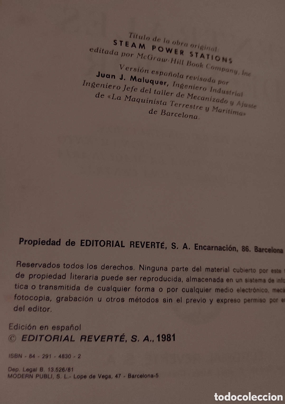 Libros de segunda mano de ciencias: Centrales de vapor. G.A.Gaffert. Ed Revert&eacute; 1981 - Foto 5