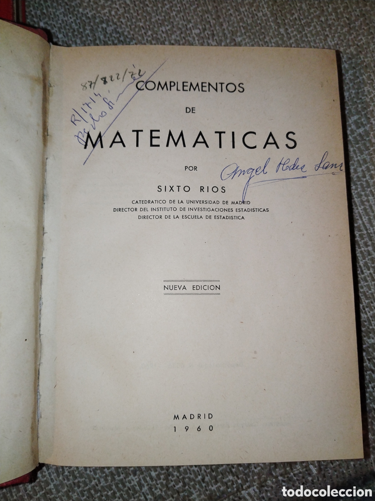 Libros de segunda mano de ciencias: Tres antiguos libros de matem&aacute;ticas en dos tomos. Rey pastor - Foto 2