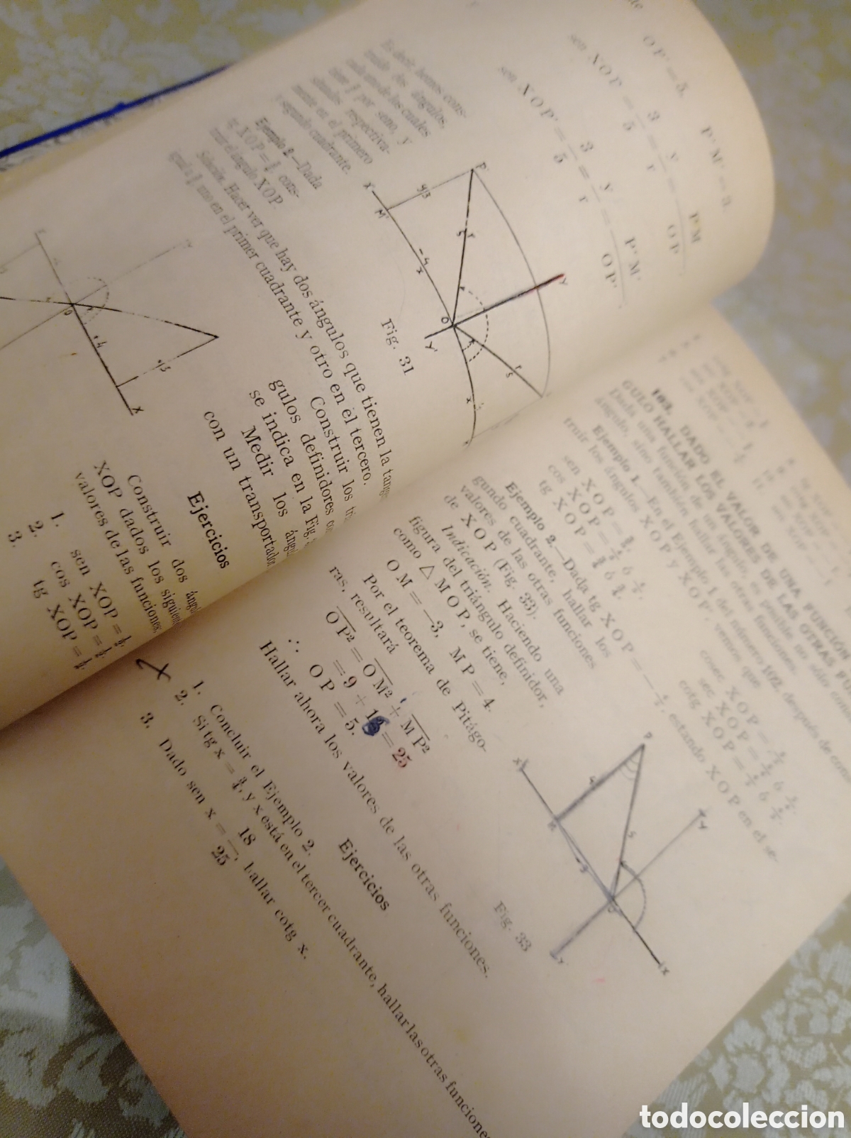 Libros de segunda mano de ciencias: ALGEBRA Y TRIGONOMETRIA 1946,QUINTO CURSO BACHILLER - Foto 3