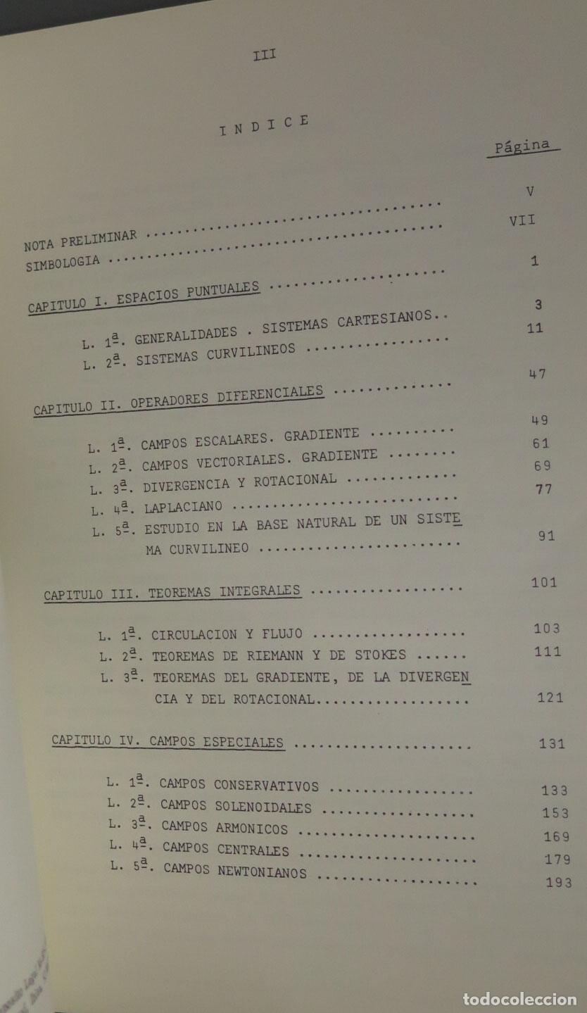 Libros de segunda mano de ciencias: PROBLEMAS DE CAMPOS ESCALARES Y VECTORIALES. GONZ&Aacute;LEZ DE POSADA - Foto 2