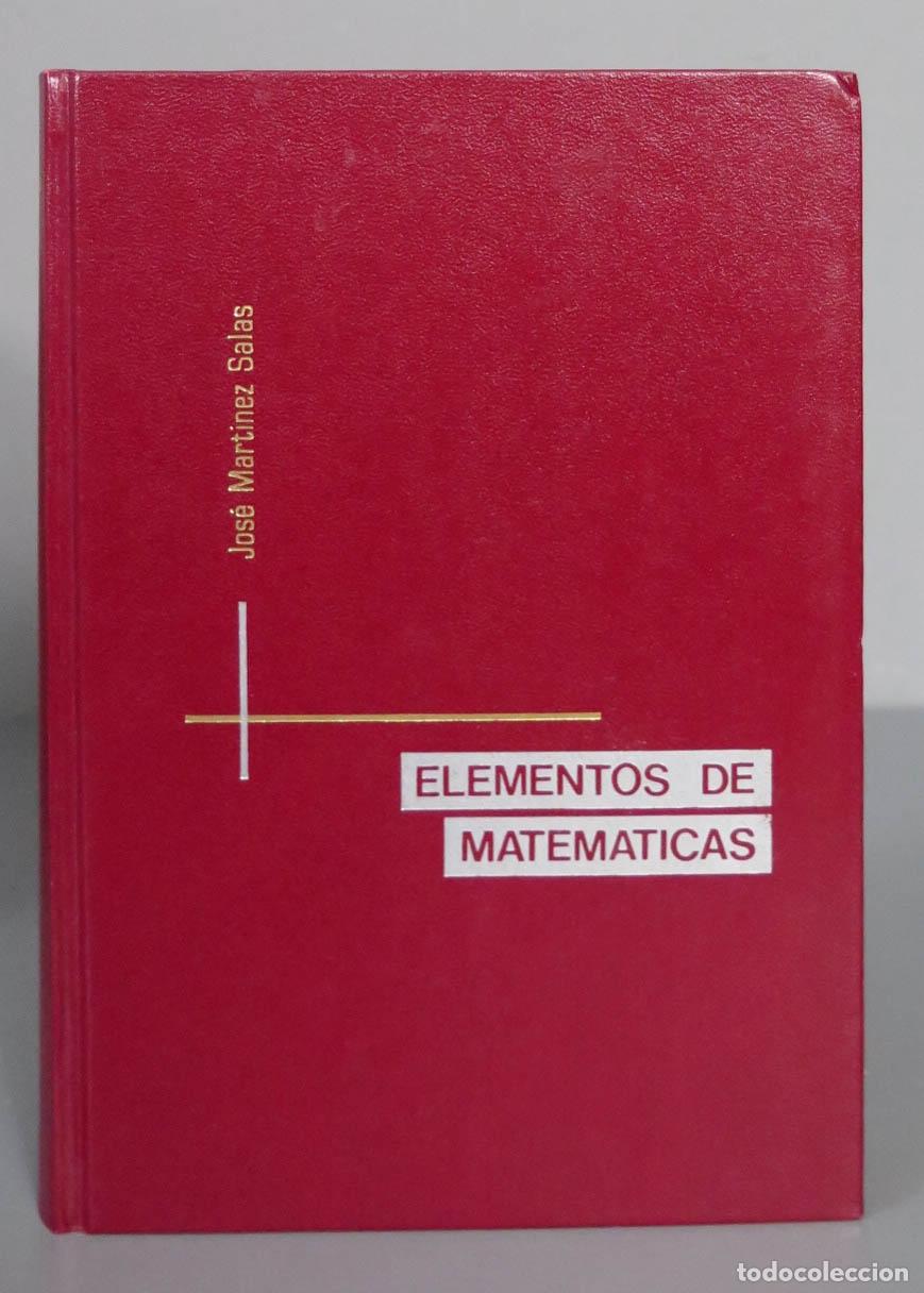 Libros de segunda mano de ciencias: Elementos de Matematicas. Mart&iacute;nez Salas - Foto 1