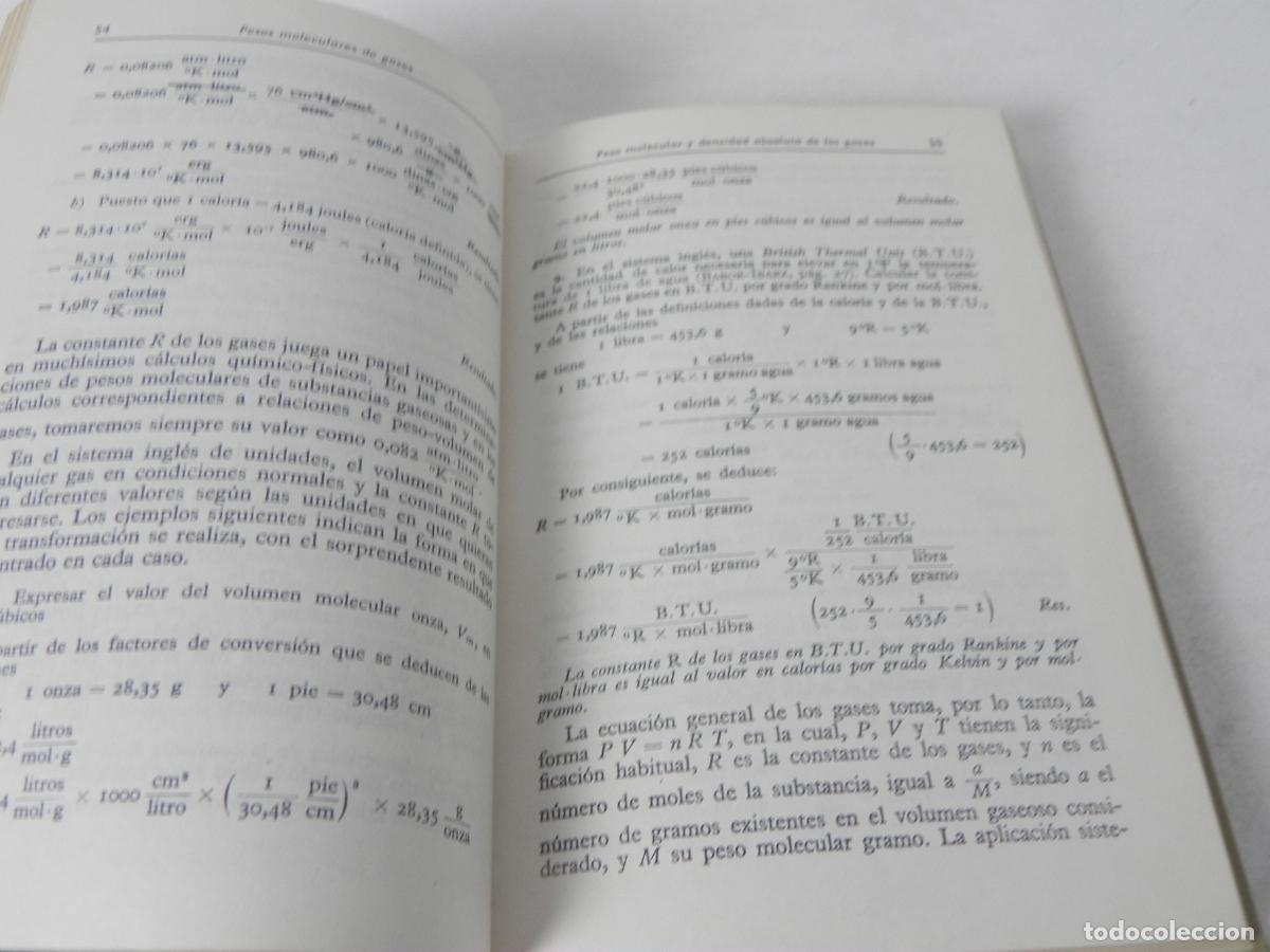 Libros de segunda mano de ciencias: PROBLEMAS DE QU&Iacute;MICA GENERAL (J. IBARZ) EDIT. MAR&Iacute;N-1973 2&ordf; EDICI&Oacute;N - Foto 5