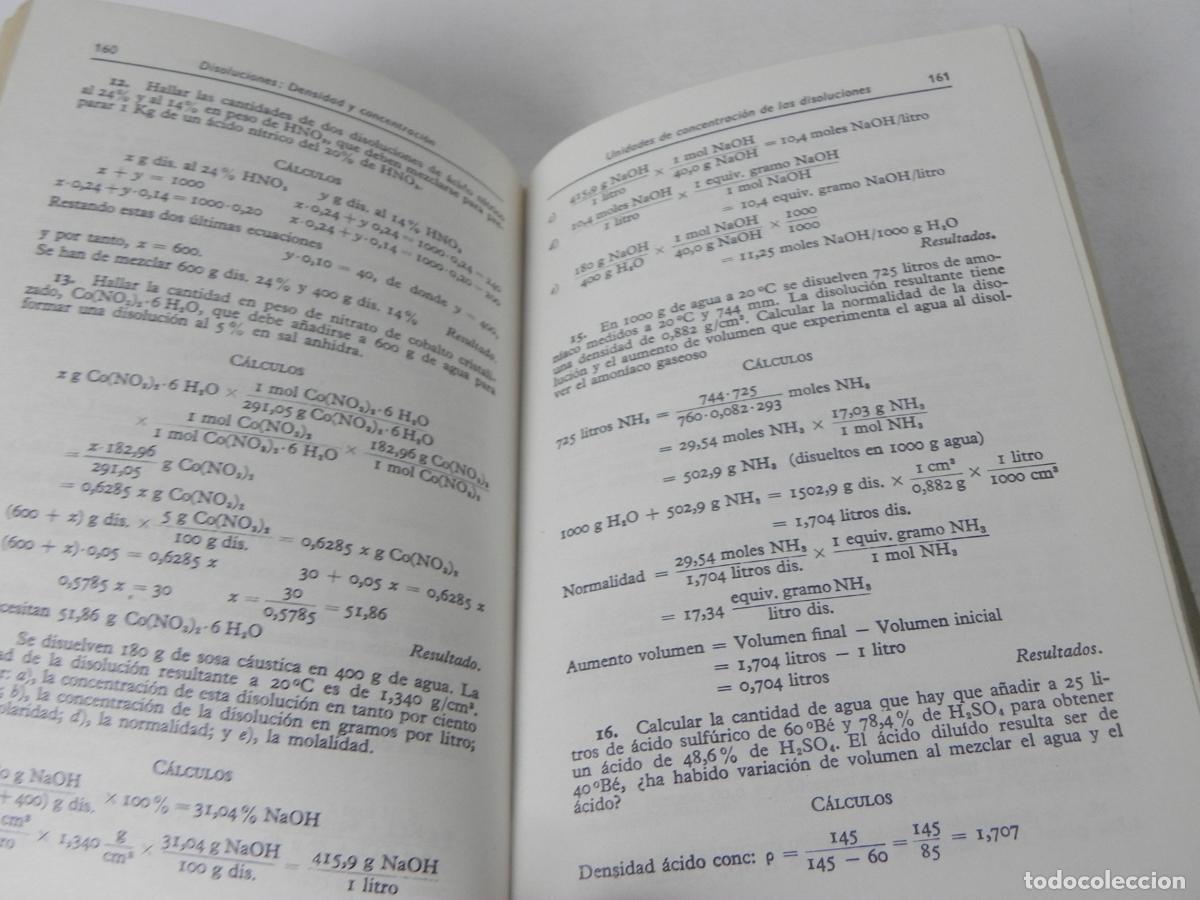 Libros de segunda mano de ciencias: PROBLEMAS DE QU&Iacute;MICA GENERAL (J. IBARZ) EDIT. MAR&Iacute;N-1973 2&ordf; EDICI&Oacute;N - Foto 6