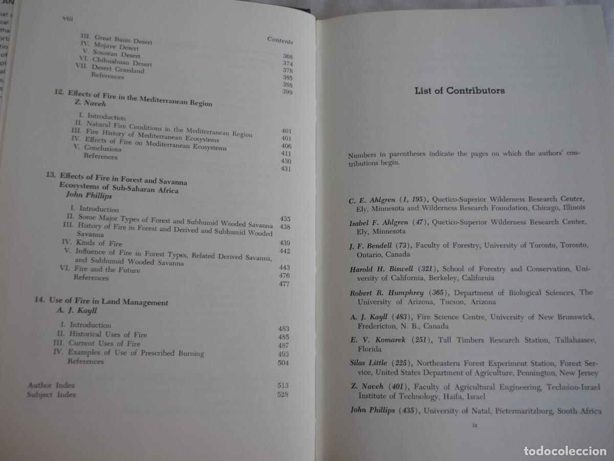Libros de segunda mano: Fire and Ecosystems 1974, varios autores, en ingl&eacute;s - Foto 9