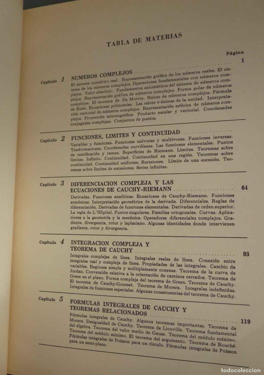 Libros de segunda mano de ciencias: VARIABLE COMPLEJA TEOR&Iacute;A Y 640 PROBLEMAS RESUELTOS. MURRAY R. SPIEGEL - Foto 2
